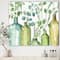 Designart - Mixed Botanical Green Leaves I0 - Cottage Premium Canvas Wall Art